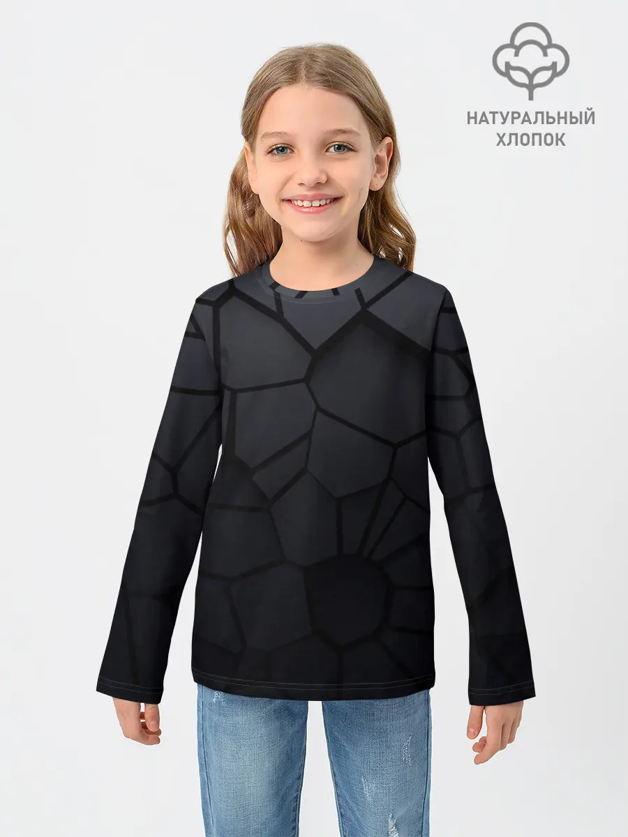 Детский лонгслив / Карбоновые 3D плиты | 3Д плиты геометрия