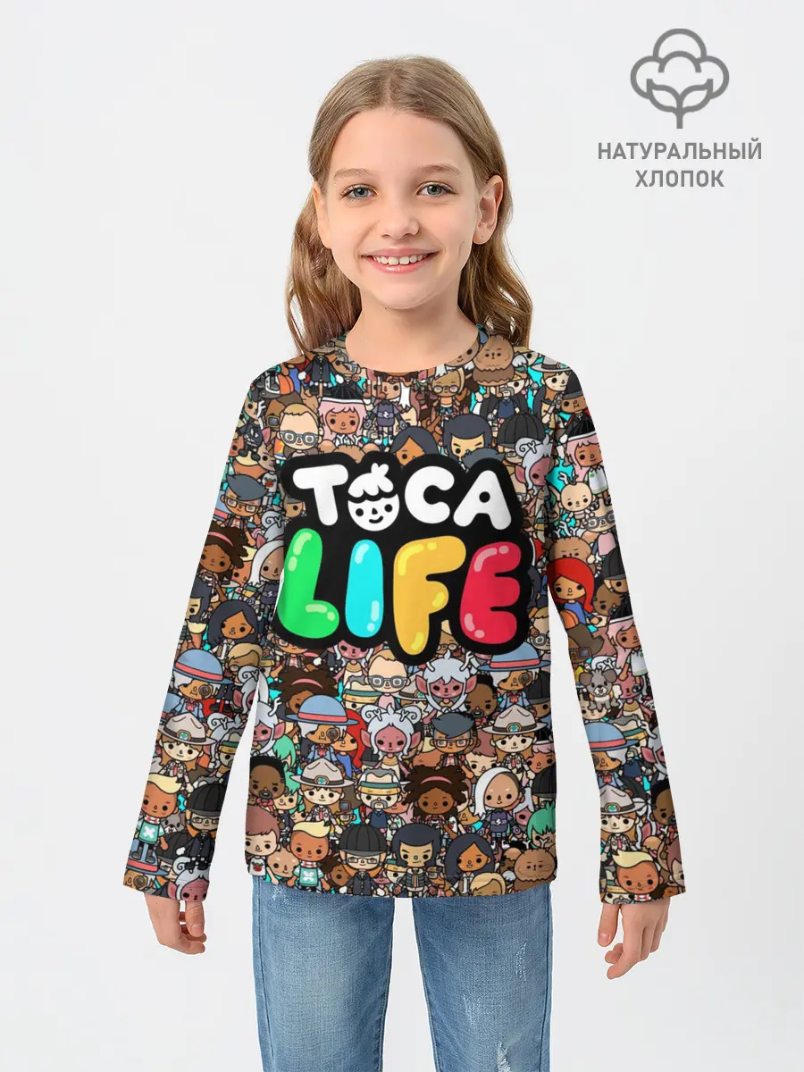 Детский лонгслив / Toca Boca game | Тока бока