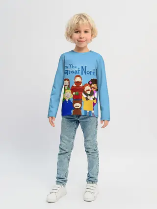 Детский лонгслив / The Great North Семья