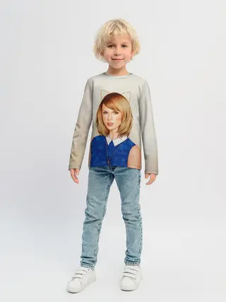 Детский лонгслив / Киска Тейлор