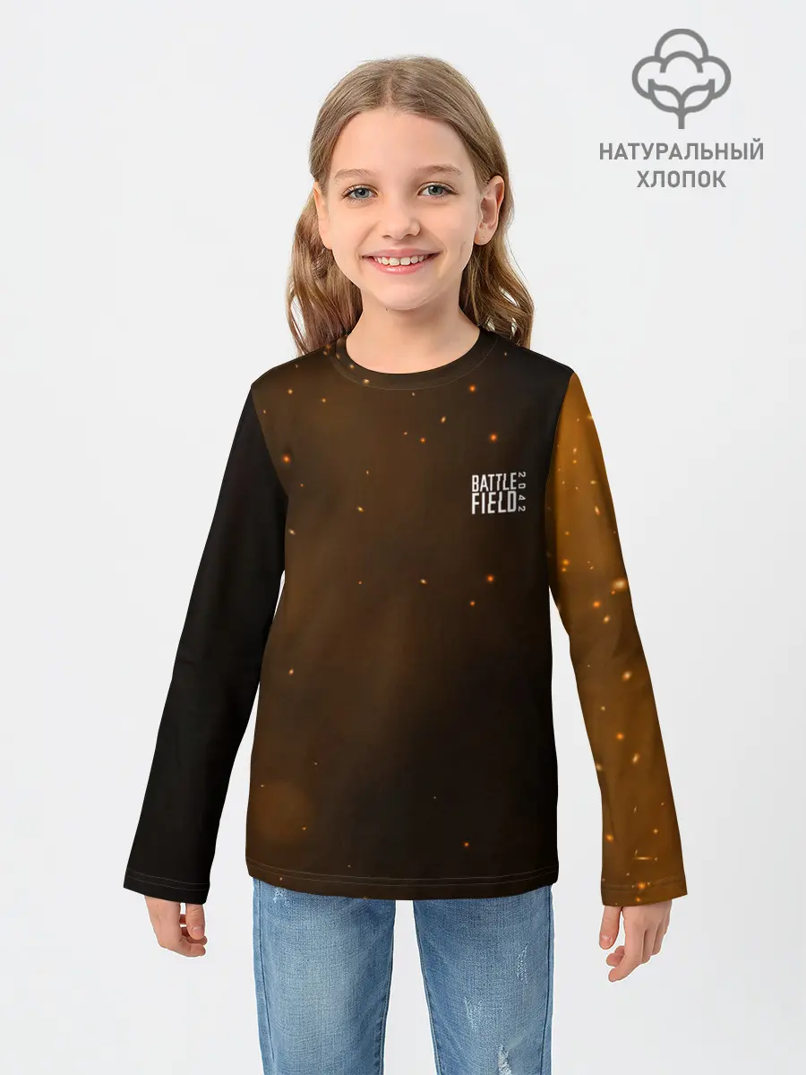 Детский лонгслив / FIRE BATTLEFIELD LOGO | ЛОГО