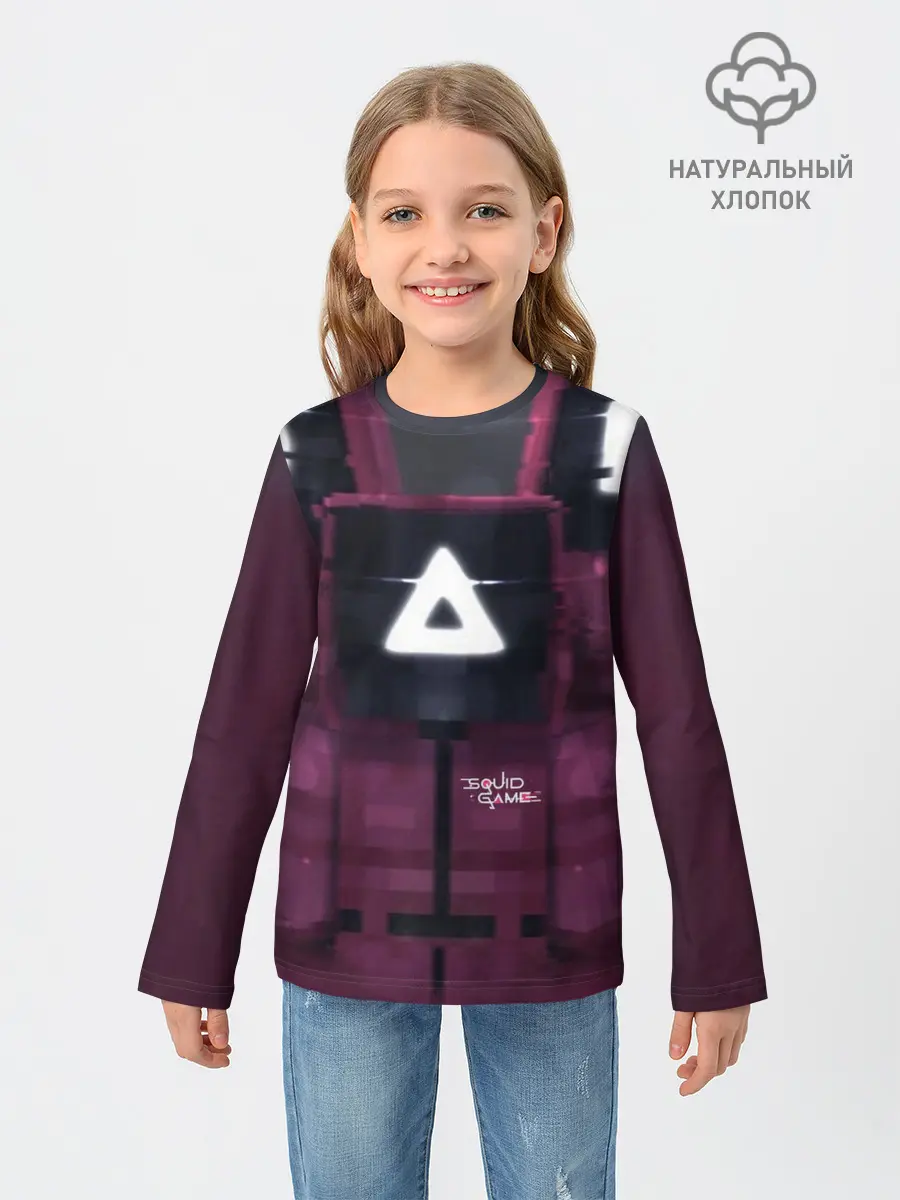 Детский лонгслив / Squid squad Minecraft