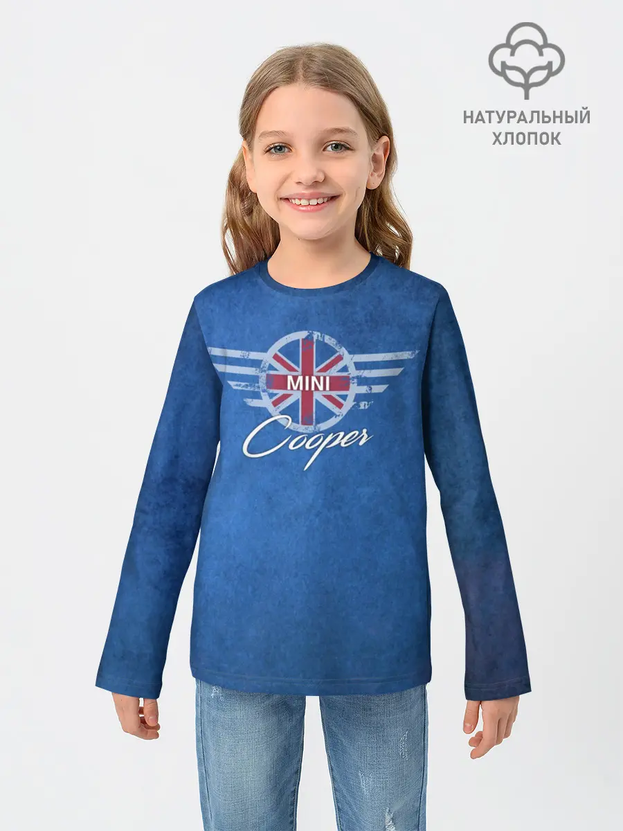 Детский лонгслив / Логотип Mini.