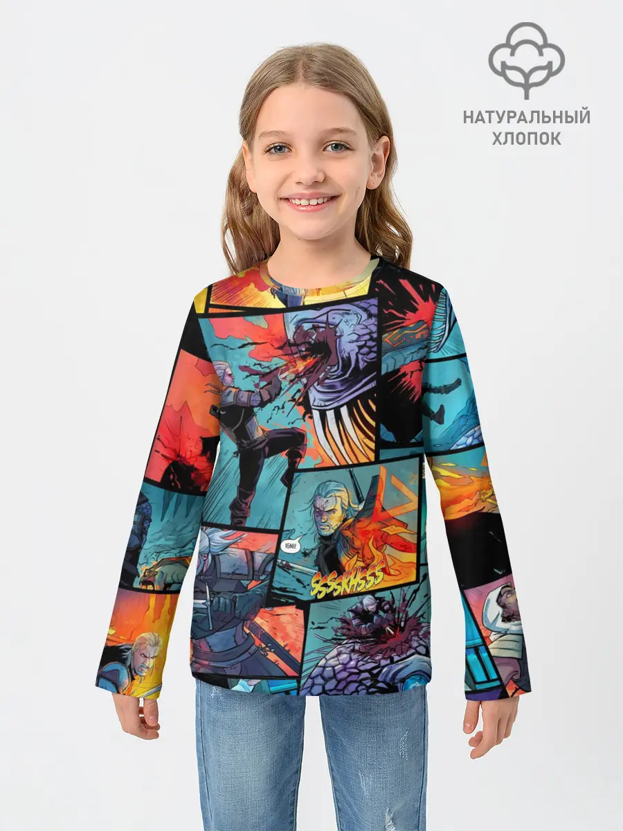 Детский лонгслив / Ведьмак / The Witcher