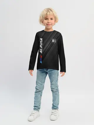 Детский лонгслив / Текстура BMW Alpina