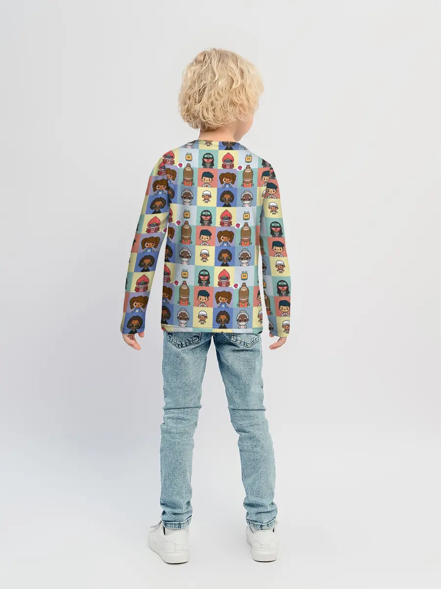 Детский лонгслив / Toca Boca characters | Тока бока персонажи