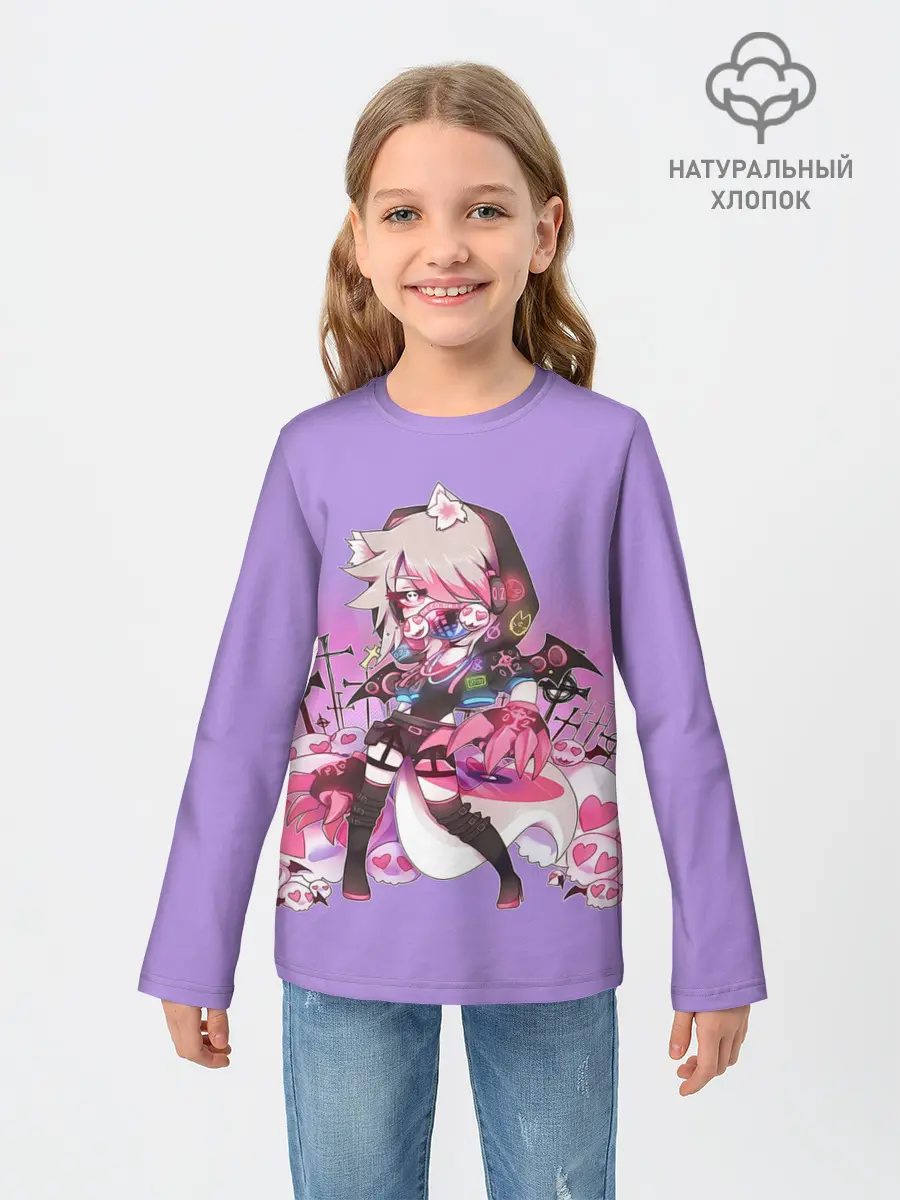Детский лонгслив / Gacha Club DJ Cry