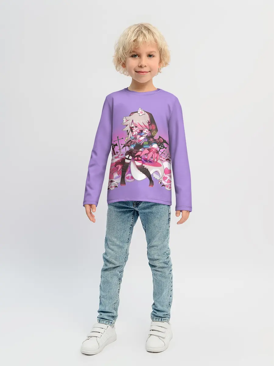 Детский лонгслив / Gacha Club DJ Cry