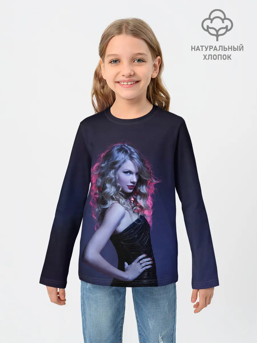 Детский лонгслив / Игривая Тейлор