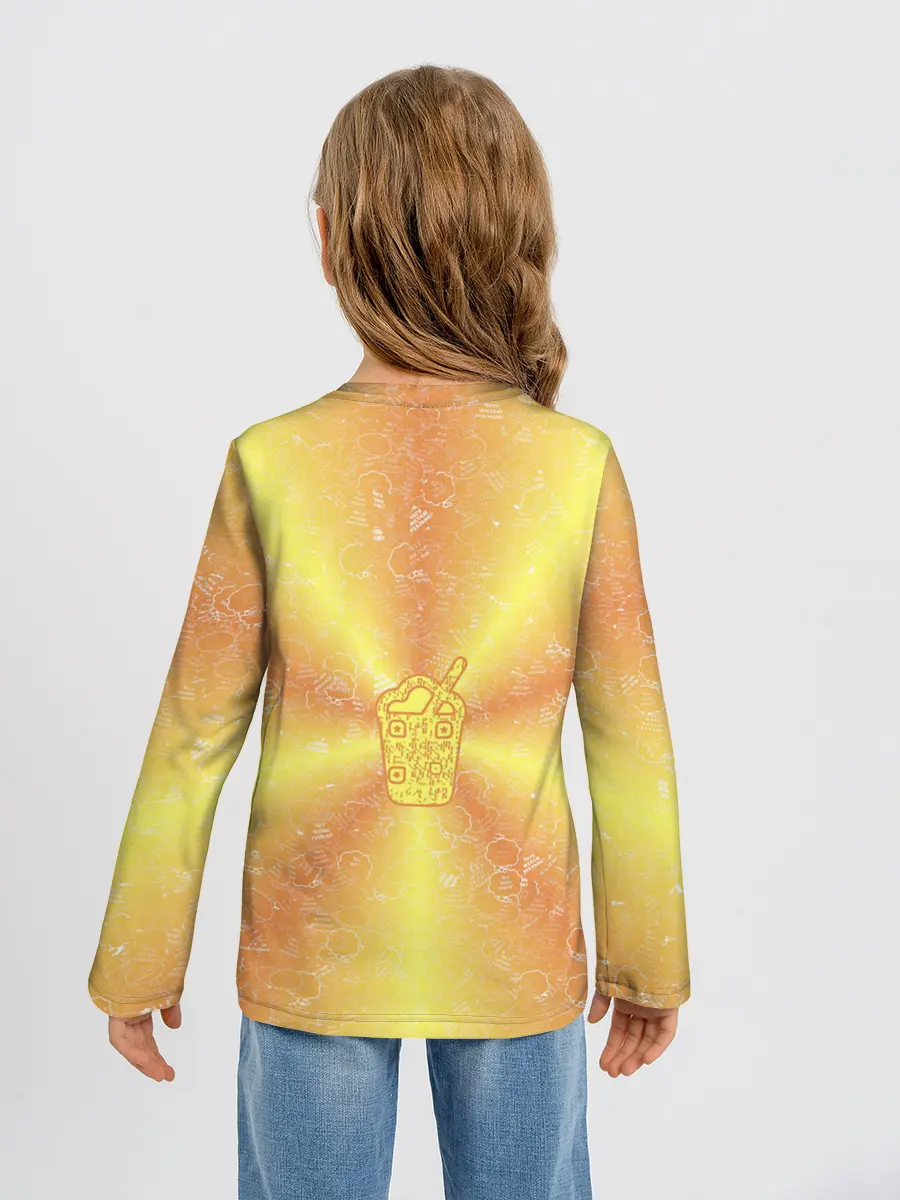 Детский лонгслив / Коктейль на фоне АПВ 10.2.6.14