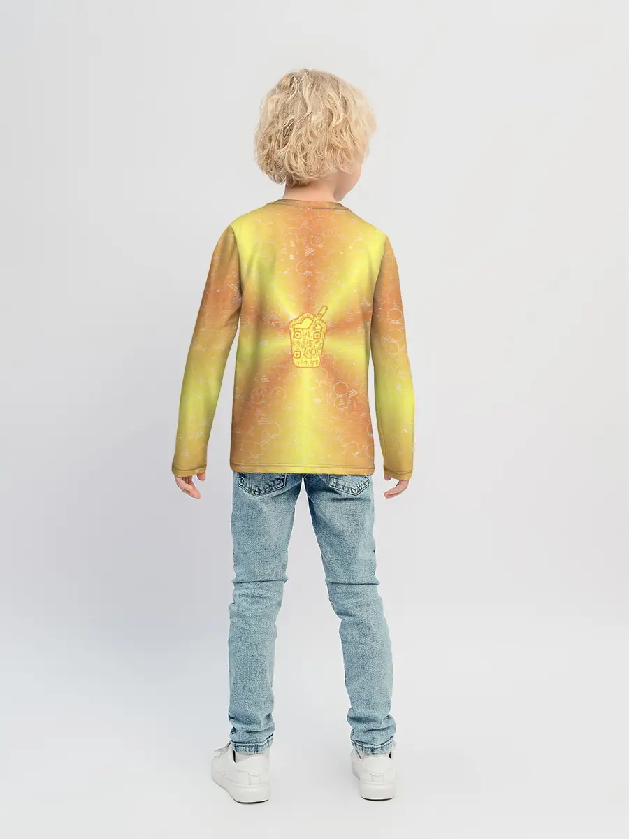 Детский лонгслив / Коктейль на фоне АПВ 10.2.6.14