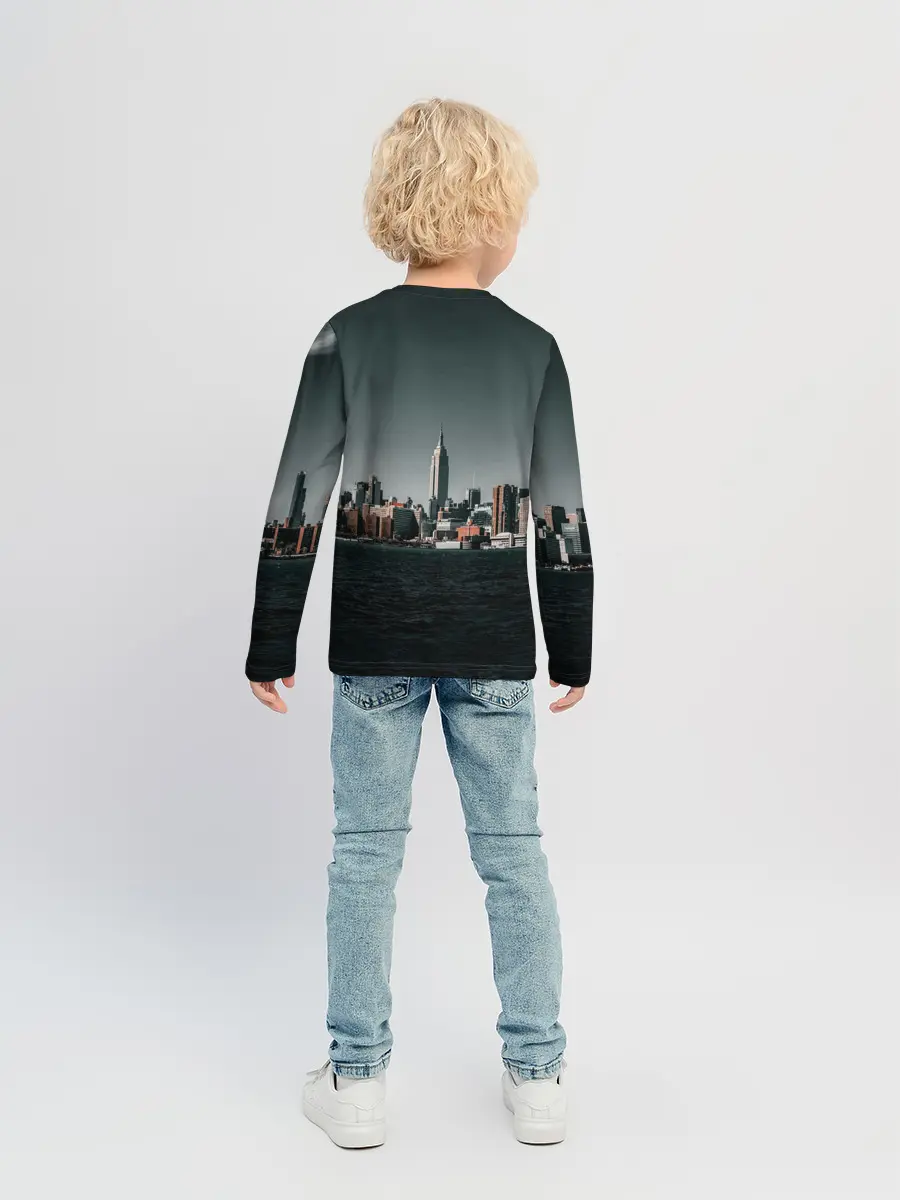 Детский лонгслив / Вид на Нью Йорк