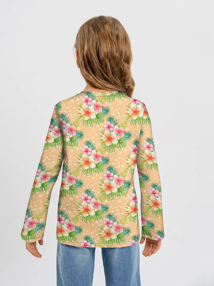 Детский лонгслив / Гавайские цеты