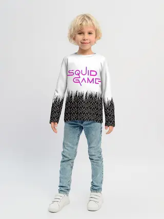 Детский лонгслив / Игра в кальмара фигуры,