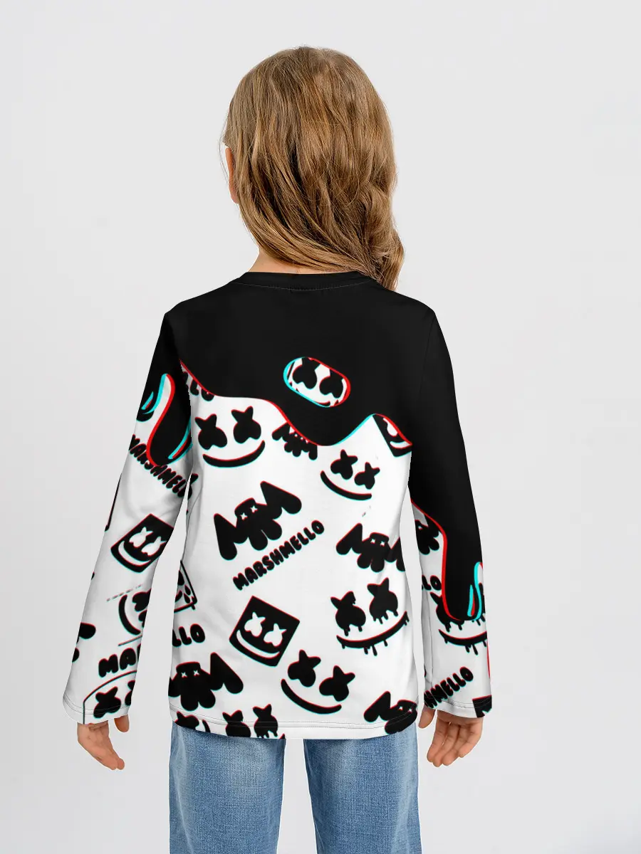 Детский лонгслив / MARSHMELLO GLITCH.