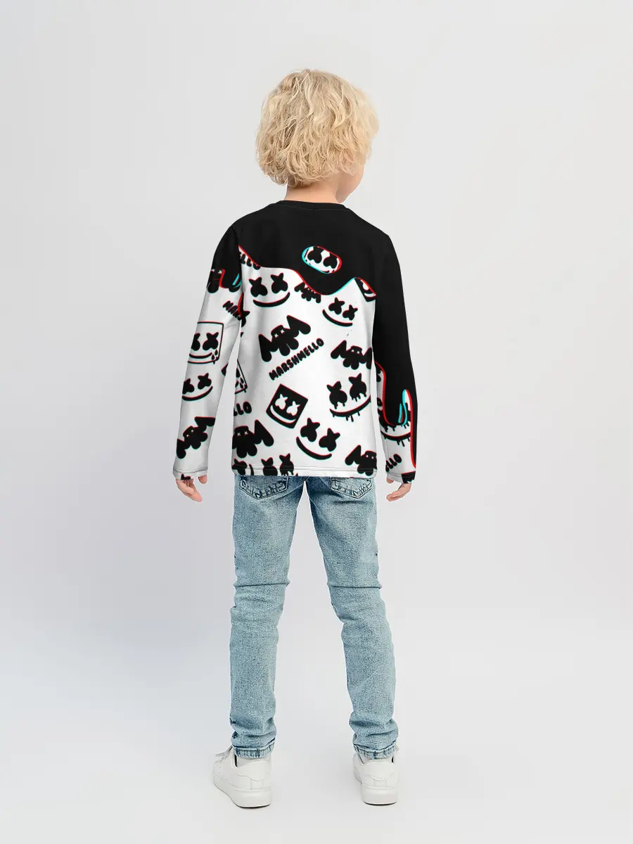 Детский лонгслив / MARSHMELLO GLITCH.