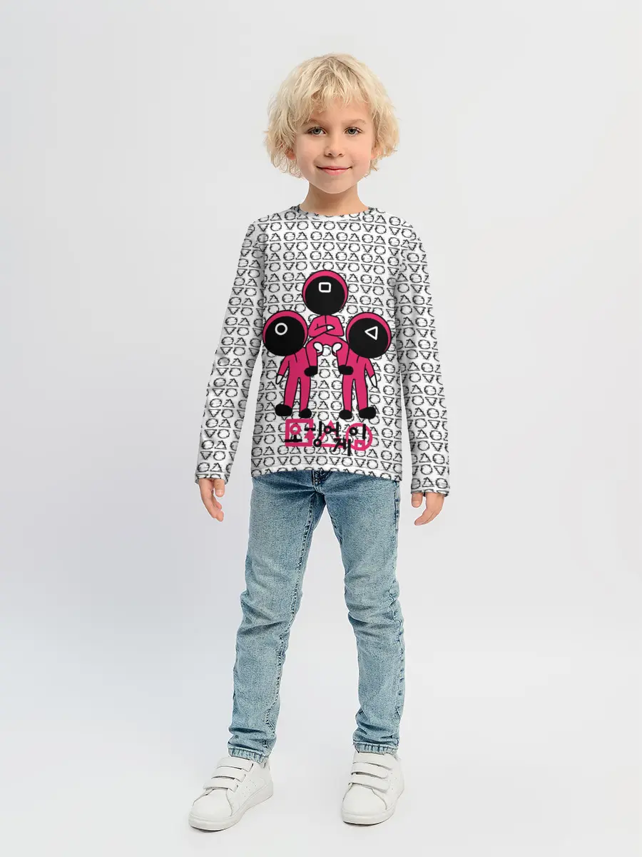 Детский лонгслив / Игра в кальмара / Squid Game/