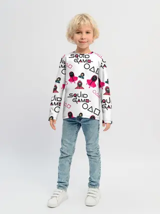 Детский лонгслив / игра в кальмара злодеи