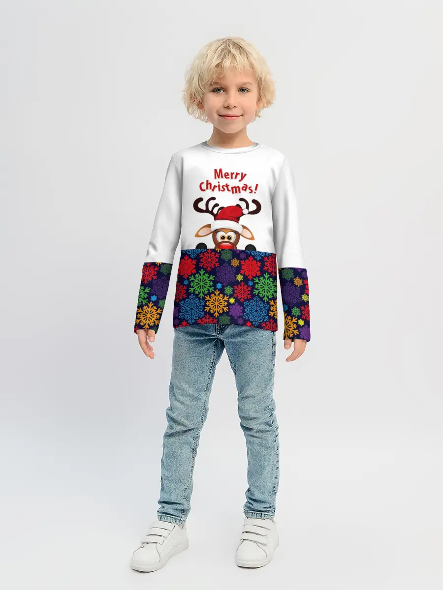 Детский лонгслив / Merry Christmas