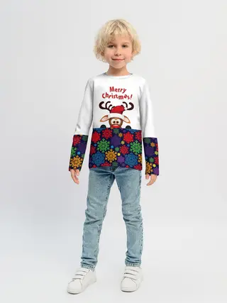 Детский лонгслив / Merry Christmas