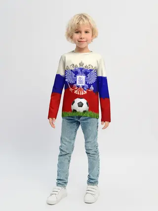 Детский лонгслив / Российский футбол