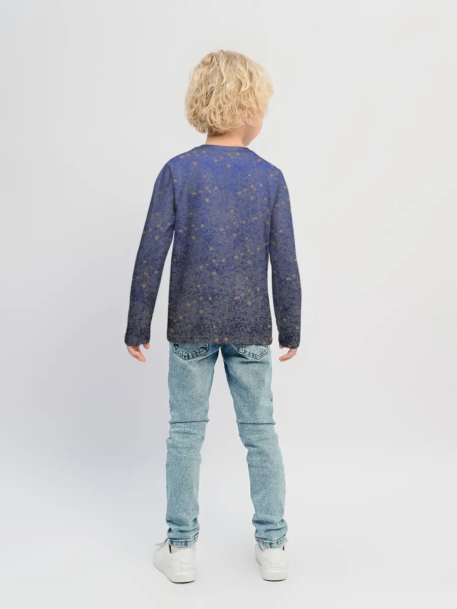 Детский лонгслив / Maneskin в серебре и золоте