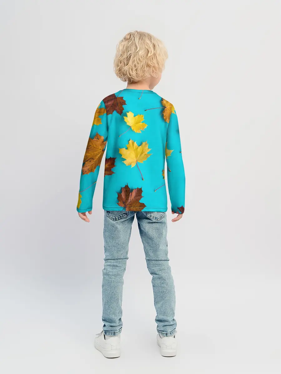Детский лонгслив / Кленовый листочек