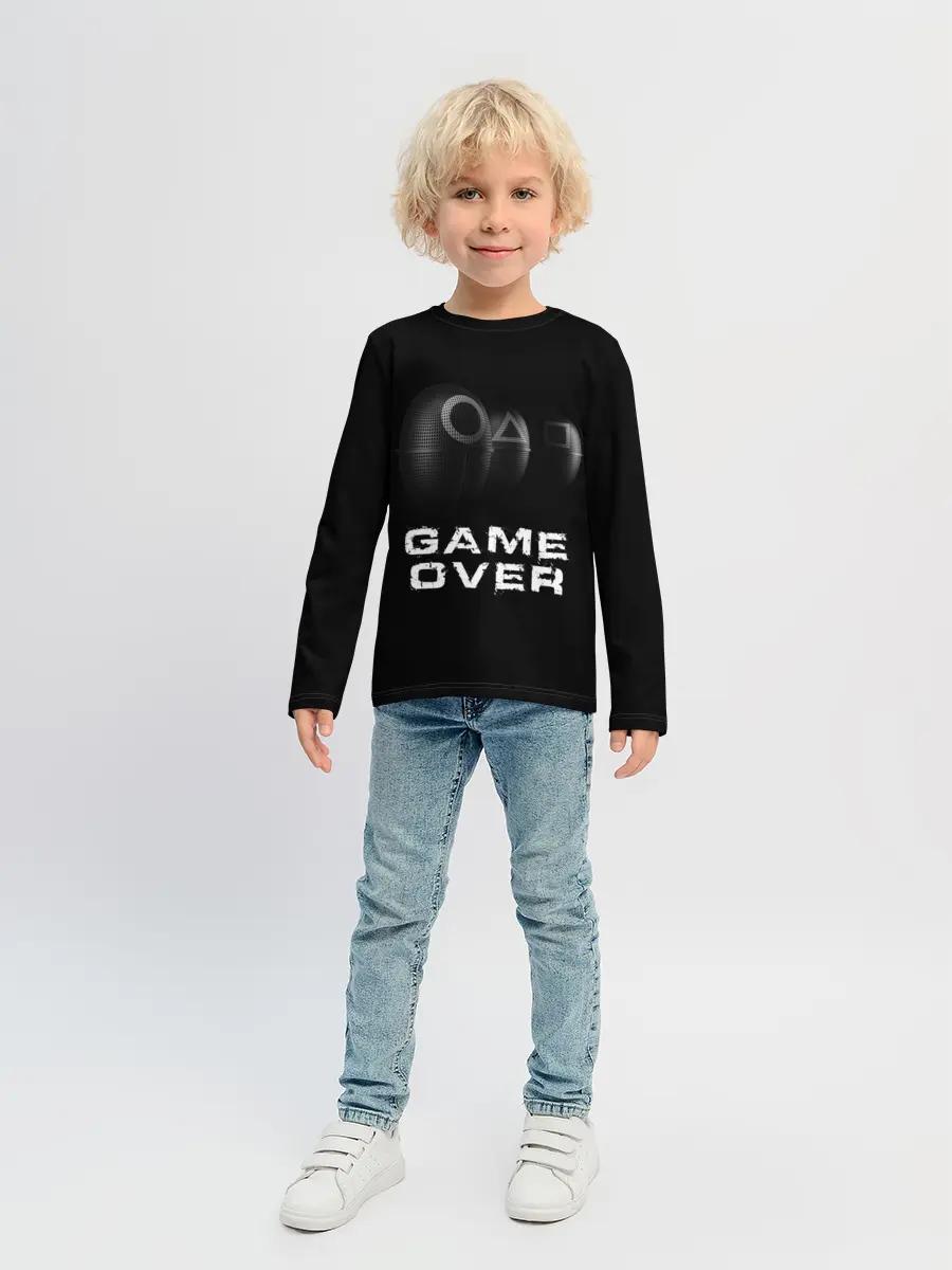 Детский лонгслив / ИГРА В КАЛЬМАРА GAME OVER