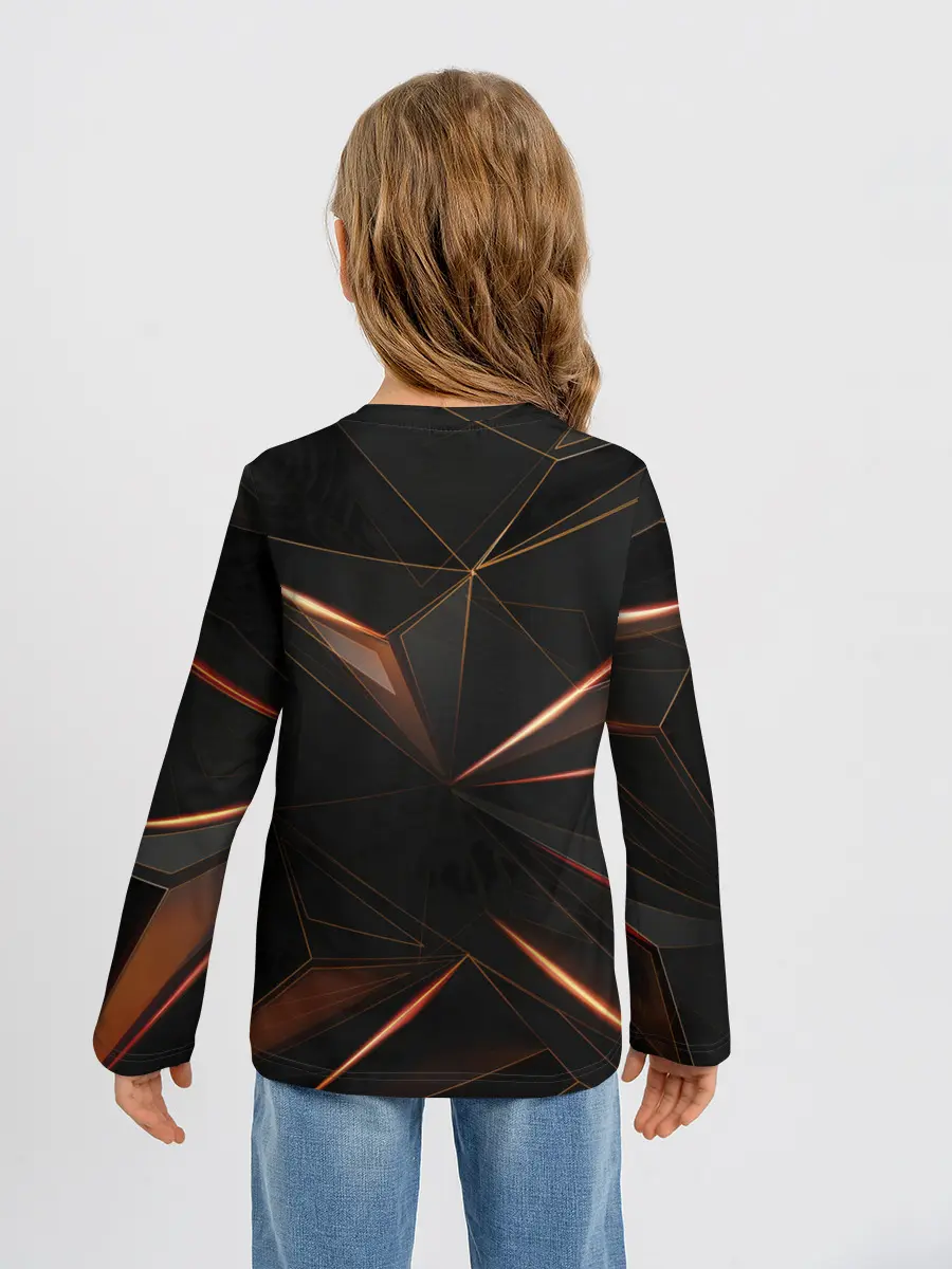 Детский лонгслив / Геометрическая абстракция.