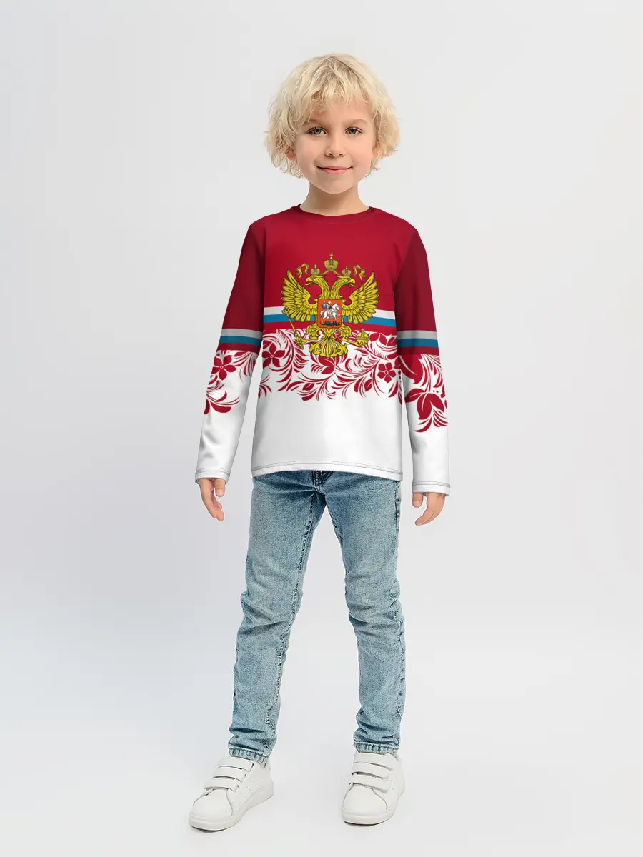 Детский лонгслив / Российский герб