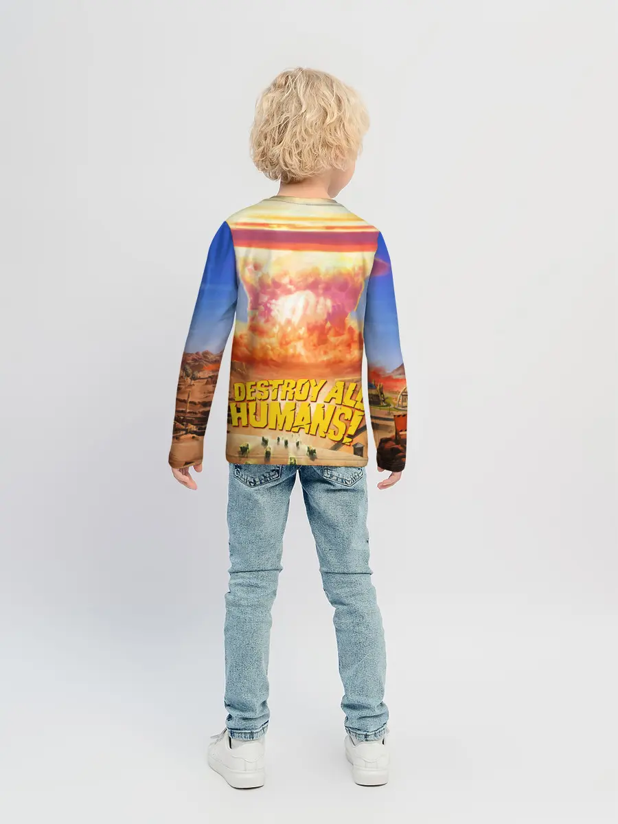 Детский лонгслив / Alien area 52