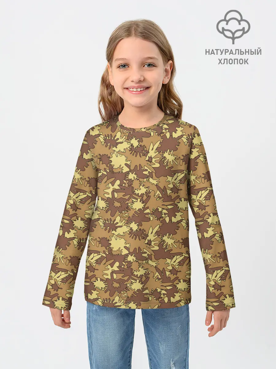 Детский лонгслив / Креативный Камуфляж