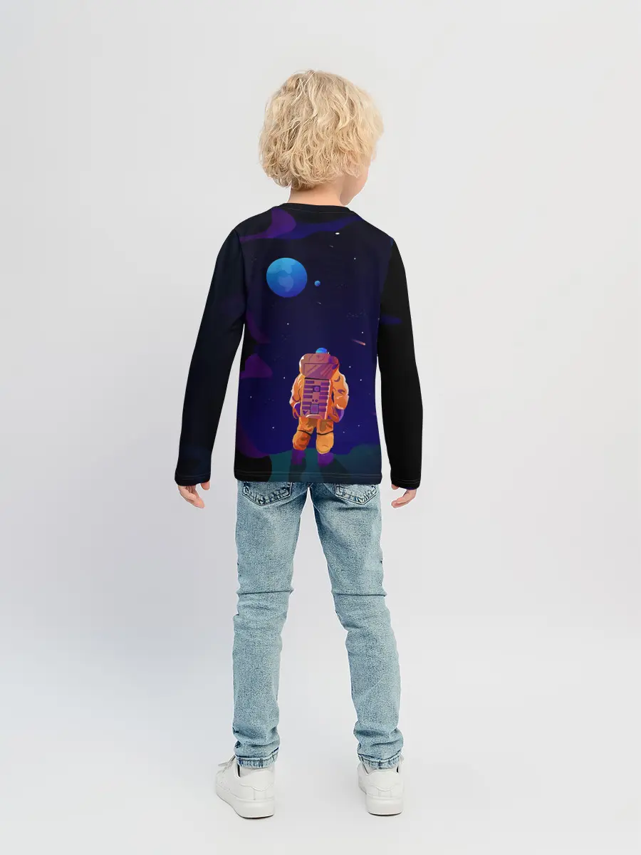 Детский лонгслив / Космонавт на Дистанции