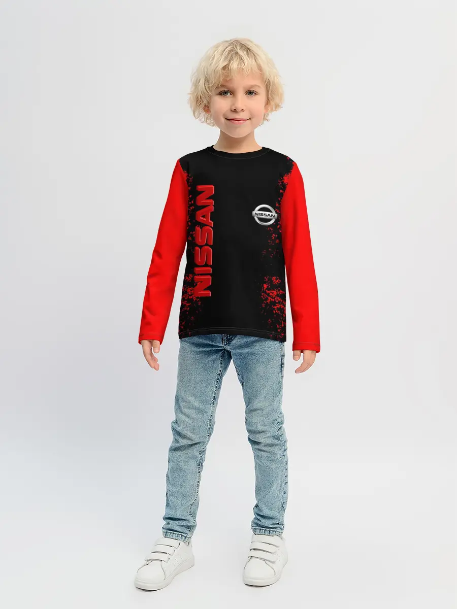 Детский лонгслив / NISSAN RED