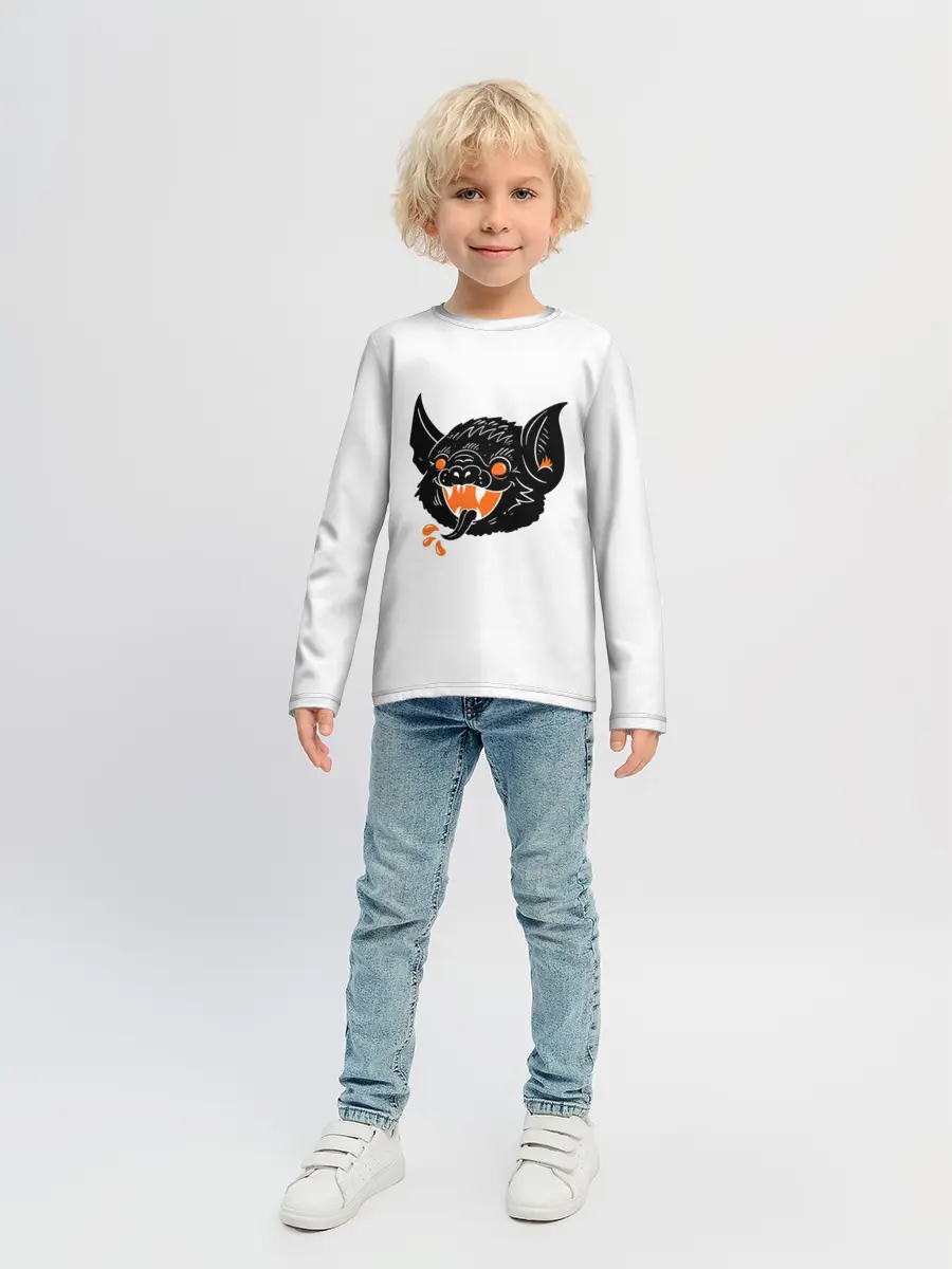 Детский лонгслив / Черная Летучая Мышь