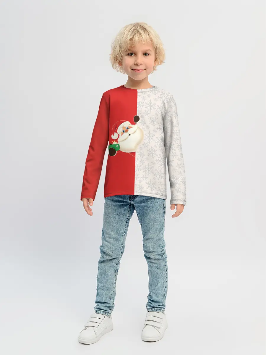 Детский лонгслив / Дед Мороз