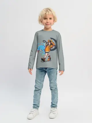 Детский лонгслив / May whith dolphin