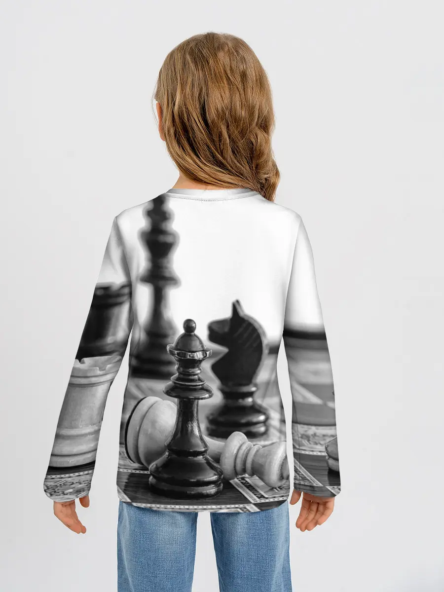 Детский лонгслив / Шах и мат Шахматы