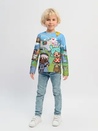 Детский лонгслив / Toca Boca | Мир