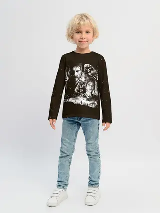 Детский лонгслив / THE LAST OF US ЭЛЛИ И ДЖОЭЛ | ОДНИ ИЗ НАС