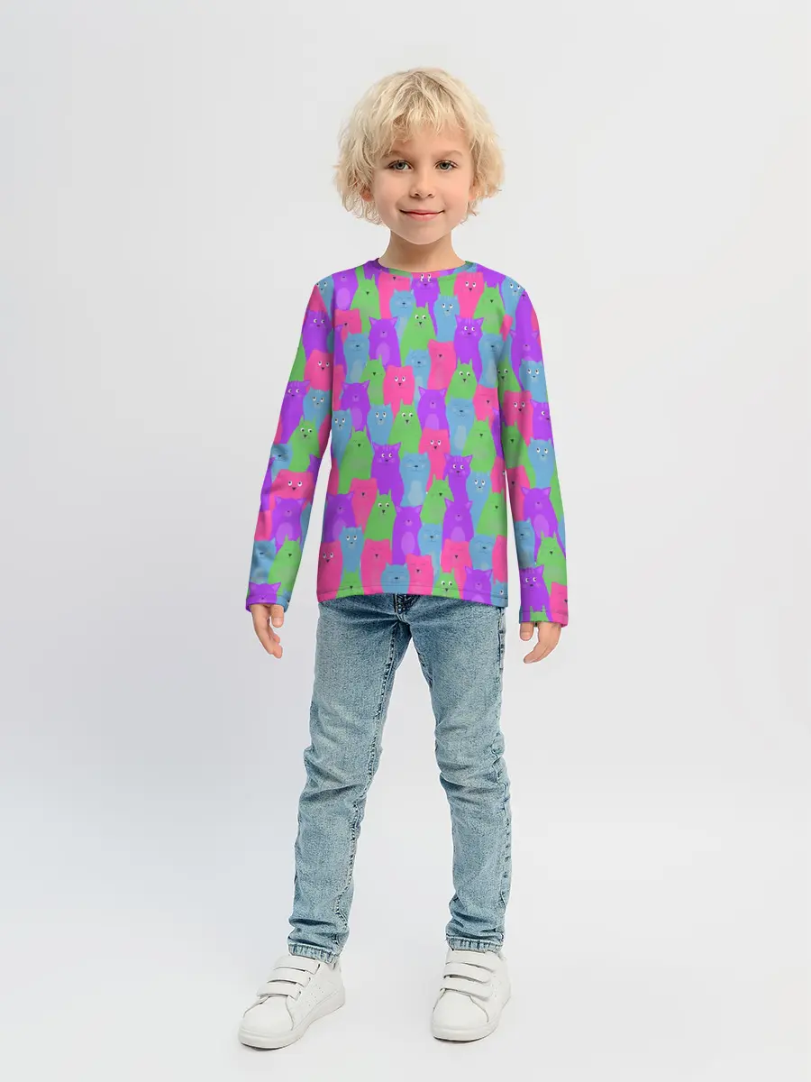 Детский лонгслив / BRIGHT CATS