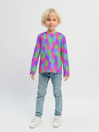 Детский лонгслив / BRIGHT CATS