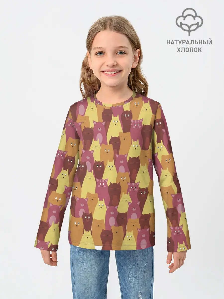 Детский лонгслив / BEAUTIFUL CATS