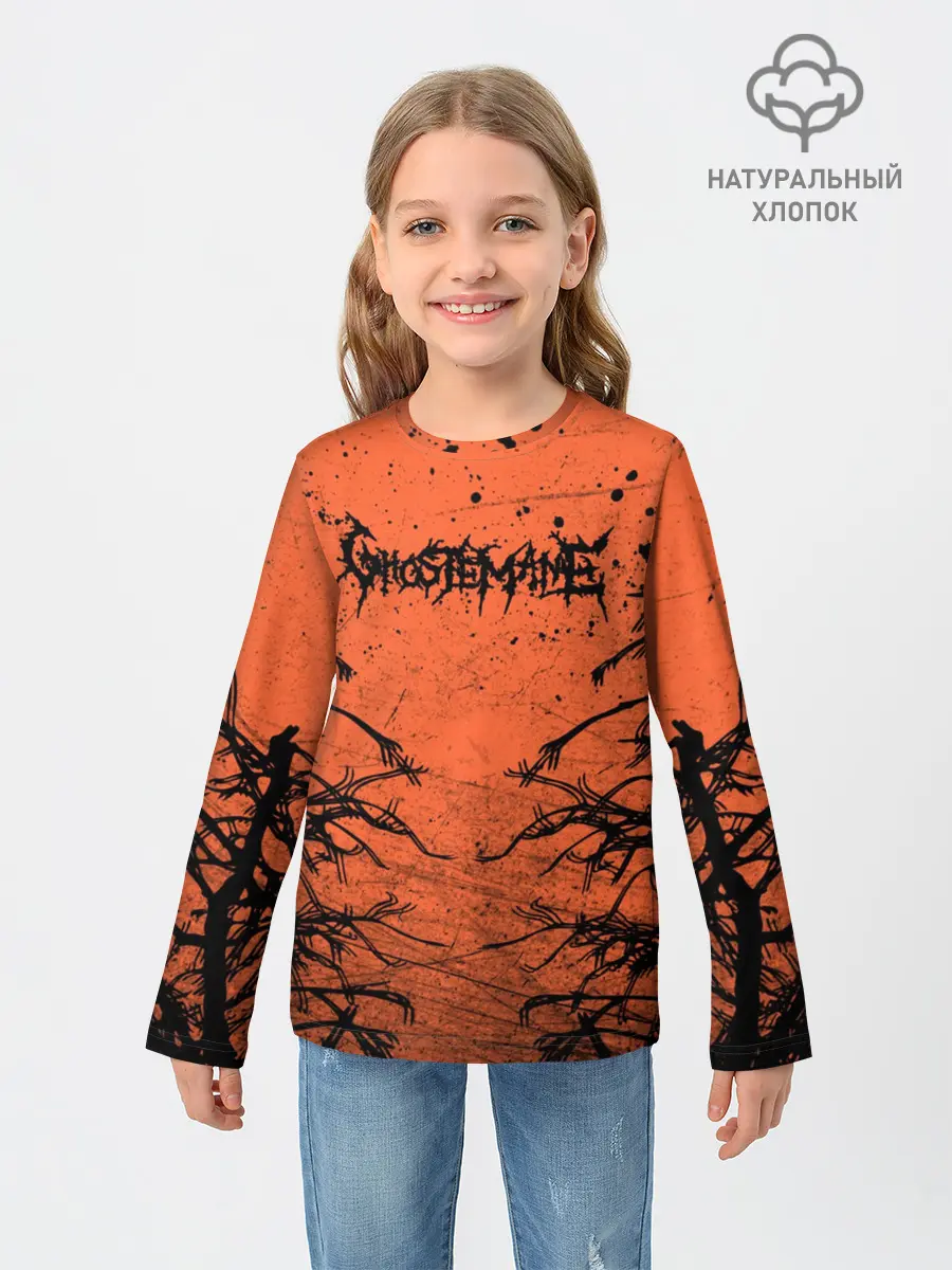Детский лонгслив / Ghostemane Forest Grunge | Гостмейн Лес
