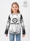 Детский лонгслив / Mercedes | брызги красок,