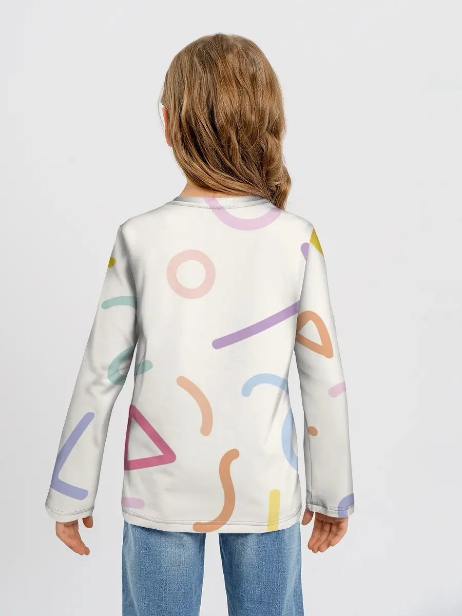 Детский лонгслив / Разные линии