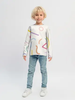 Детский лонгслив / Разные линии