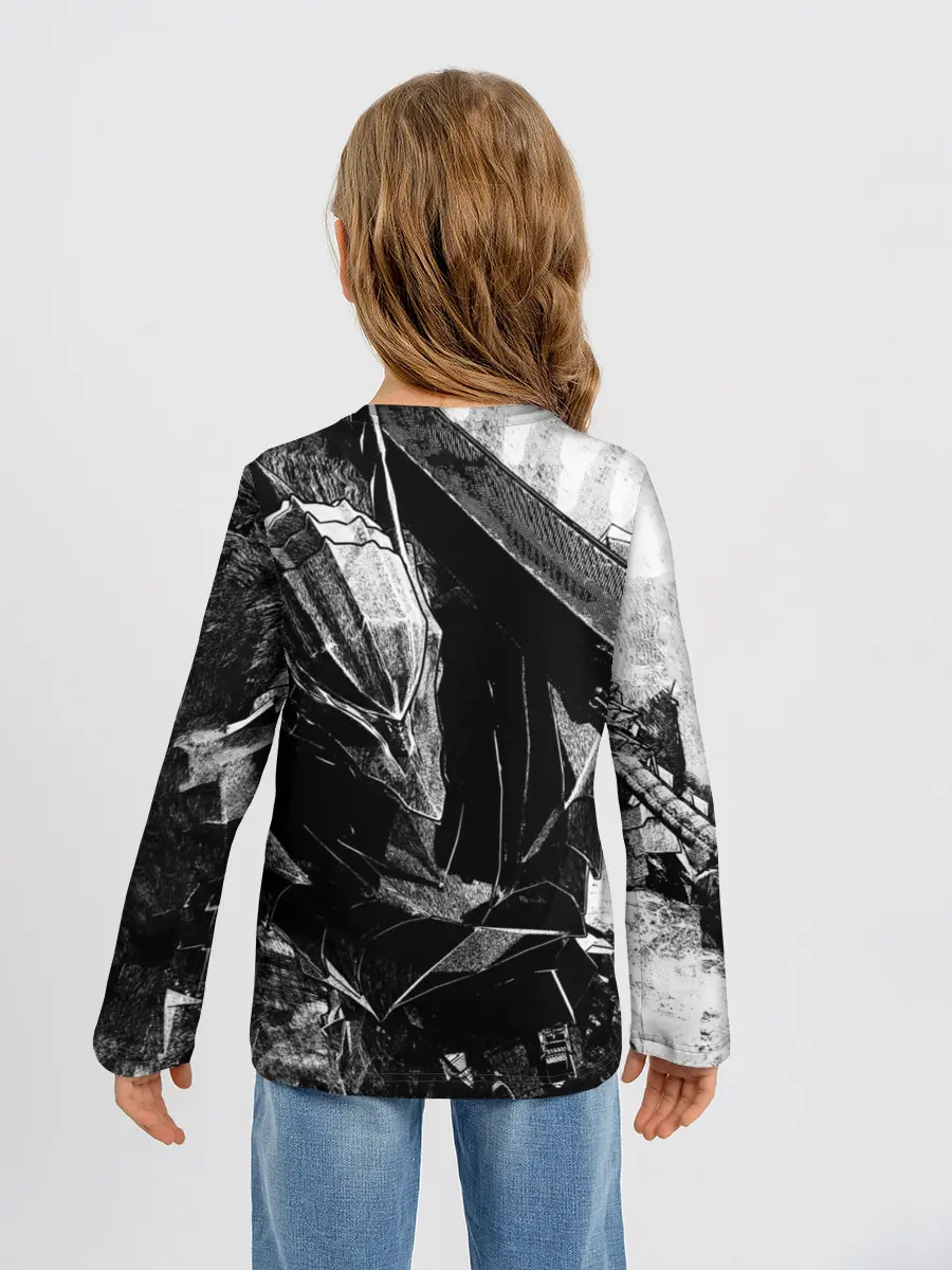 Детский лонгслив / BERSERK Ч/Б | БЕРСЕРК