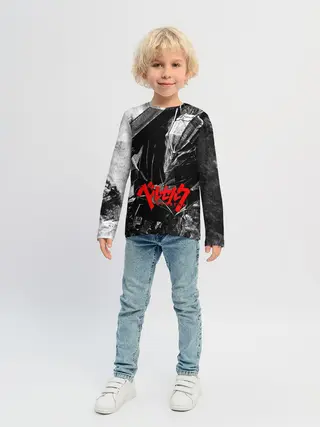 Детский лонгслив / BERSERK Ч/Б | БЕРСЕРК