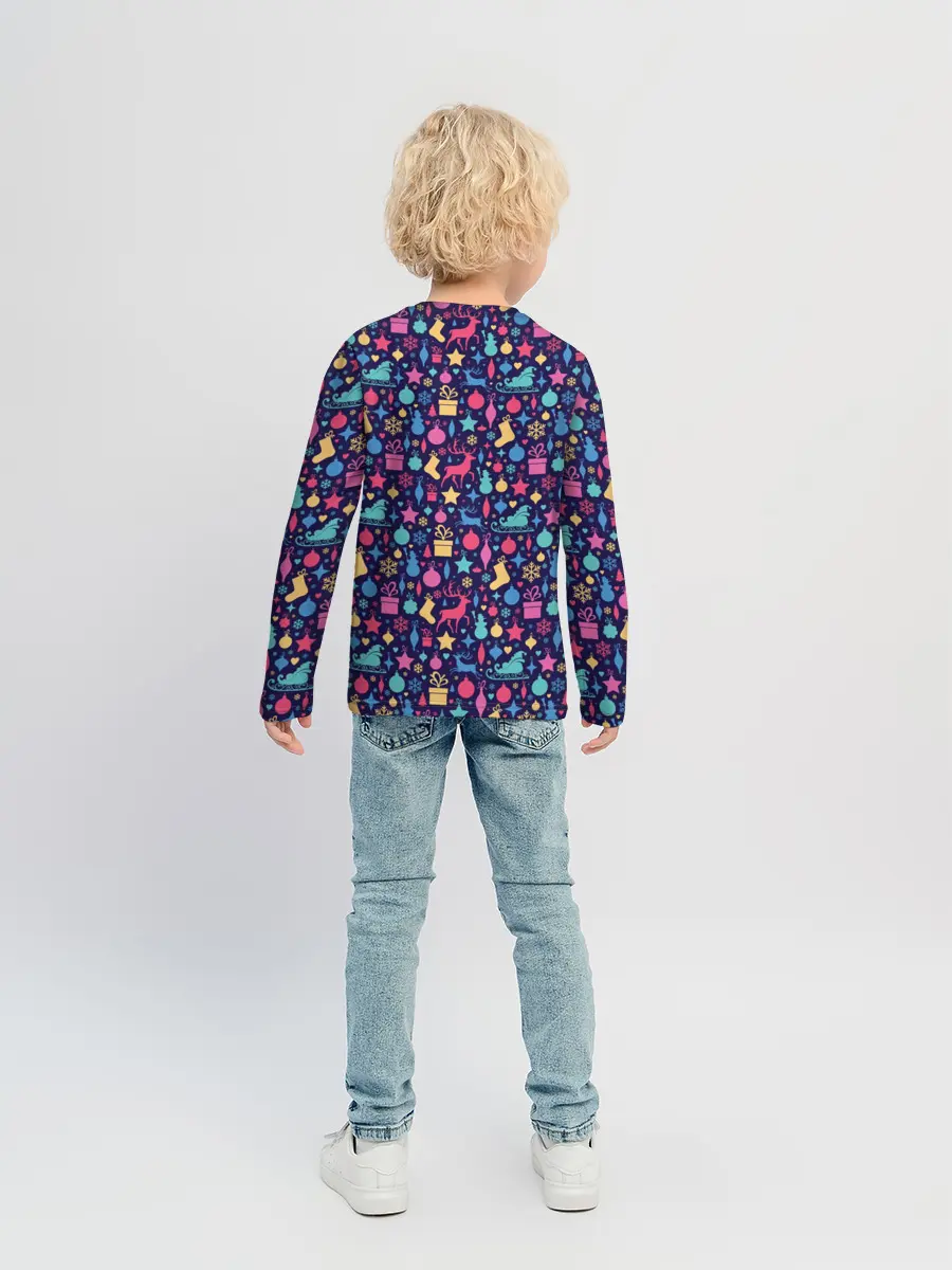 Детский лонгслив / Новогодние Игрушки и Украшения